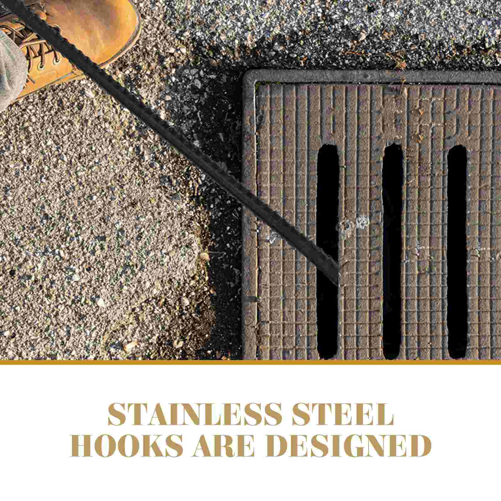 Т-образный крючок сливная решетка подъемник крышки стальная дверь люк