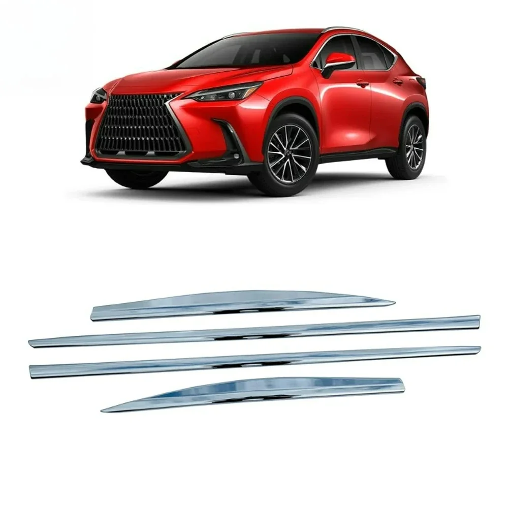 Фото Для Lexus NX-Class AZ20 NX250 NX350 NX450 2021 2022: Аксессуары для автомобиля, молдинги/накладки на боковые двери из нержавеющей стали №4
