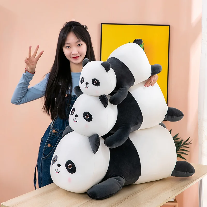

45-80cm Cute Baby Big Giant Panda Bear Plush Stuffed Animal Doll Animals Toy Pillow Cartoon Kawaii Dolls Girls Lover Gifts