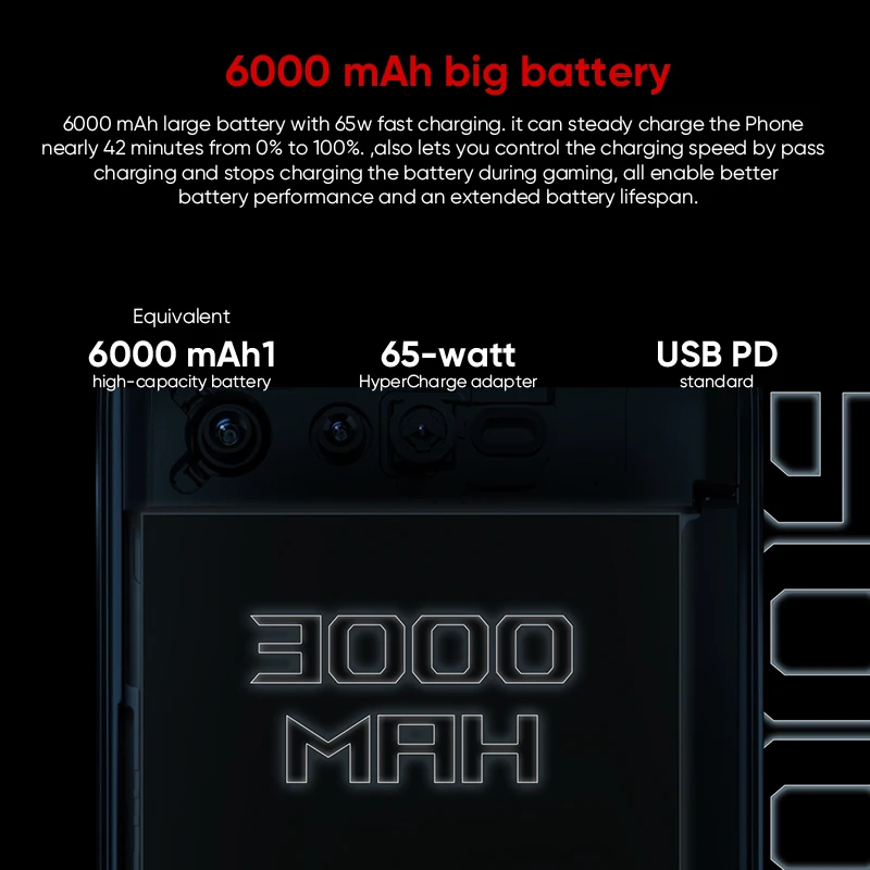 Телефон ASUS ROG 6 Snapdragon 8 + Gen 1 65 Мп 165 Гц AMOLED |