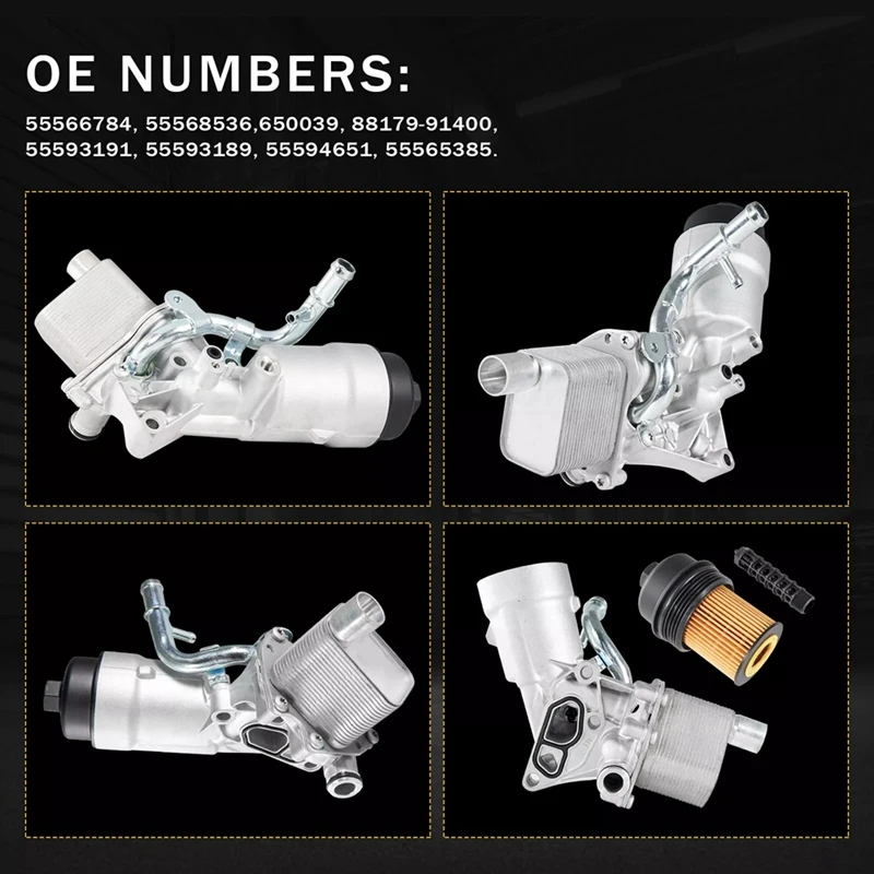 Корпус фильтра масляного радиатора в сборе 55566784 88179- 914001 55568539 650039 Для Chevrolet Cruze Sonic