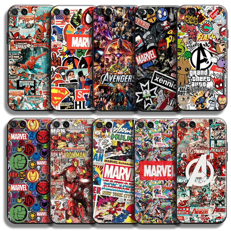 

Marvel Comics Logo For Huawei Honor 10X 9X Lite Pro Honor 10 10i 9 9A Phone Case Silicone Cover Coque Carcasa Liquid Silicon