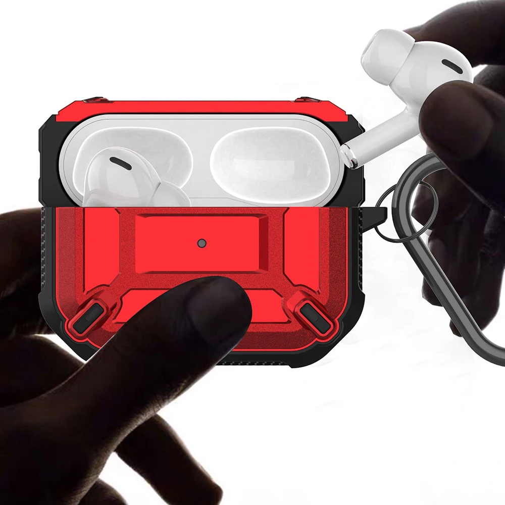 

Hard Cover For Apple Airpods pro Case TPU PC Anti-fall Cover For AirPods 2 3 Accessories Wireless Earphone Case With Keychain