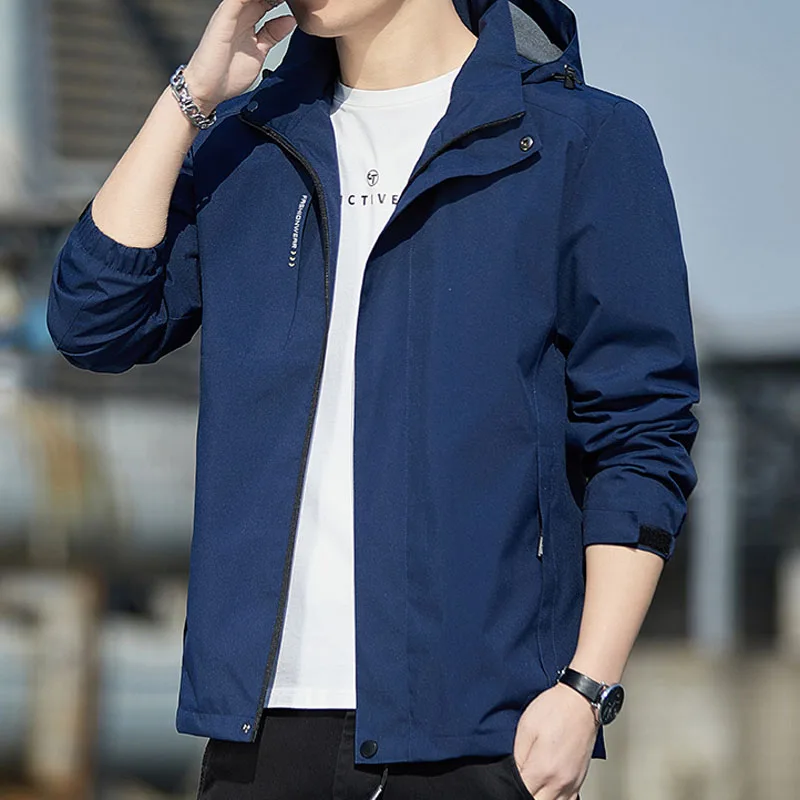 Мужская Повседневная Толстовка, куртка, ветровка для улицы, Мужское пальто, Весенняя мужская верхняя одежда, размер M-5XL, осенние куртки, мужская одежда с капюшоном MY876