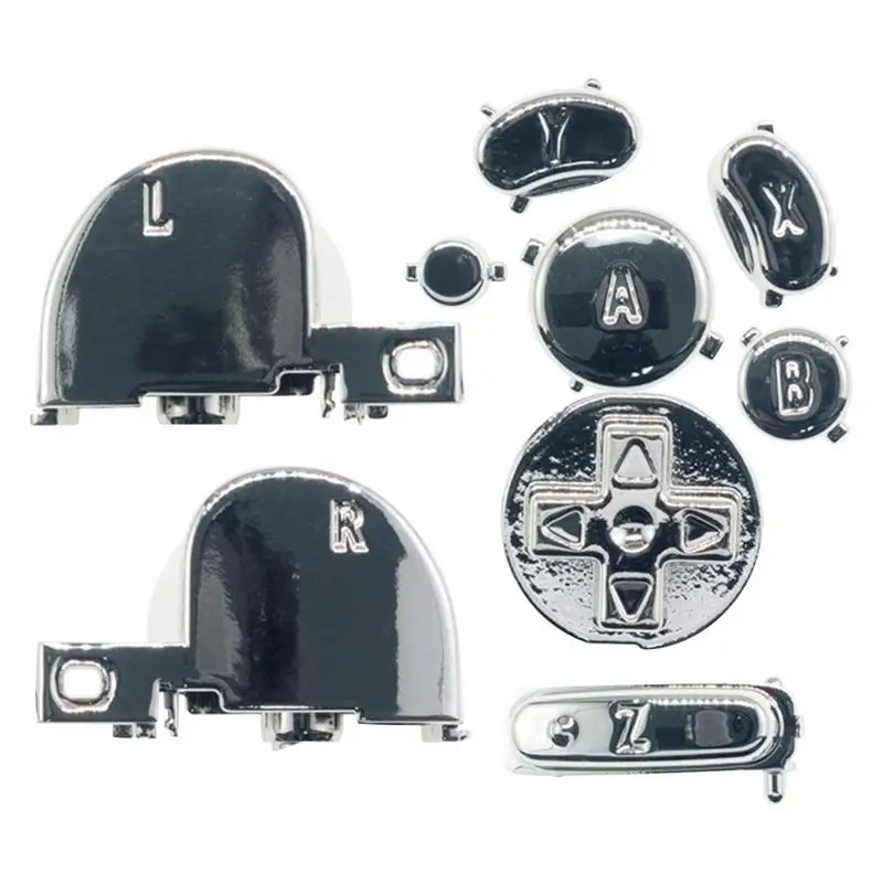 

Plating Full Button Sets Mod Replace Dpad ABXY Trigger Parts For Game Cube Game Cube Controllers H8WD