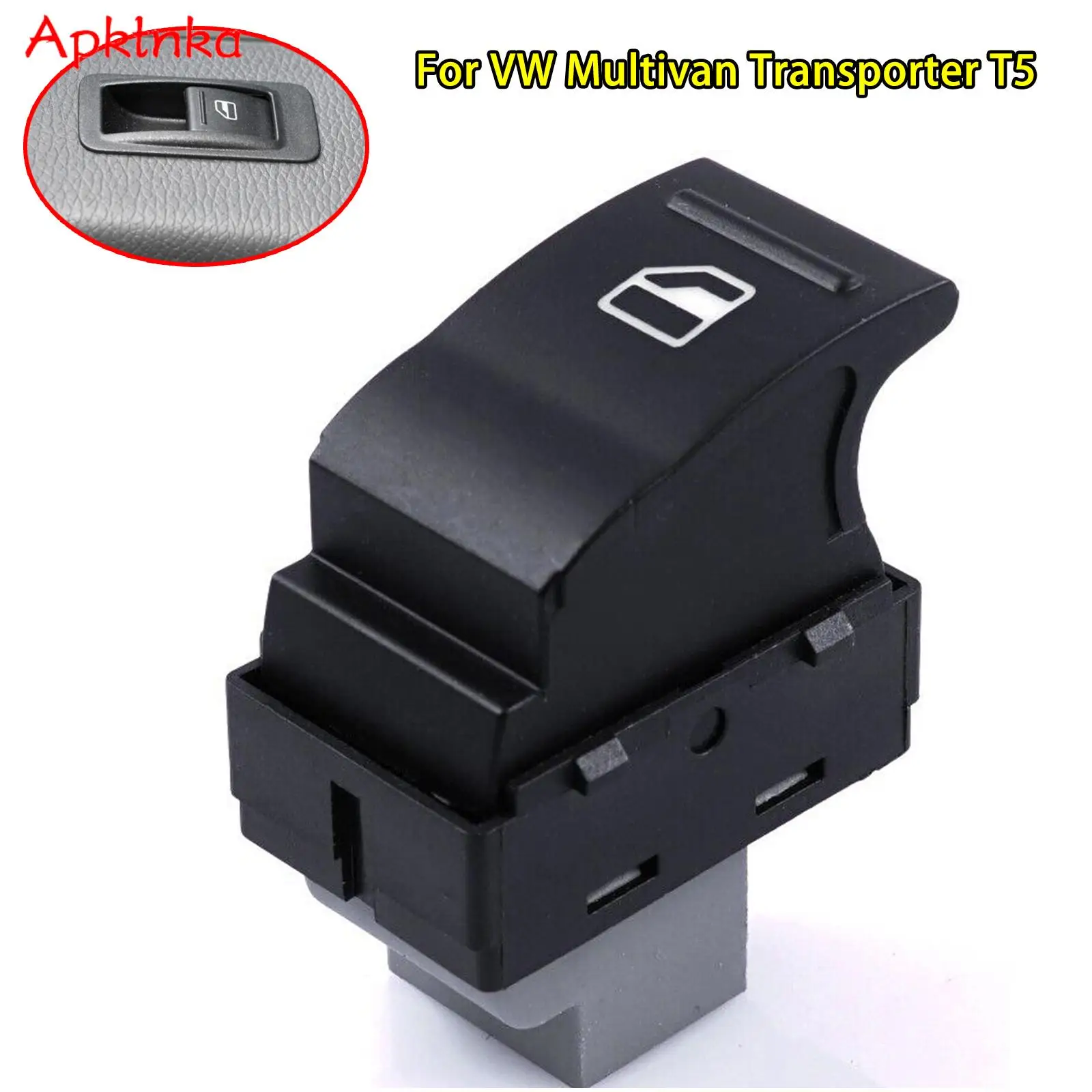 

7Е 0959855 Кнопка включения стеклоподъемника со стороны пассажира для VW Transporter T5 T6 Caravelle Multivan, автомобильные аксессуары, автозамена