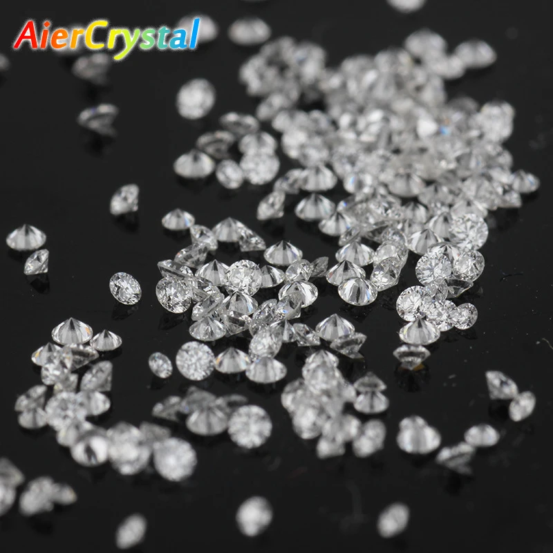 

1.2mm 10PCS Zircon Gems Small Size Beads Round White Cubic Zirconia Stones Brilliant Cut Loose DIY Making earrings Stud Jewelry