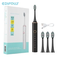 6 modes ultrasonic sonic electric toothbrush rechargeable waterproof electronic teeth whitening brush with replacement heads