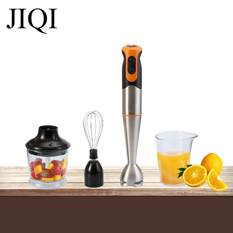 JIQI Electric Egg Whisk Mixer Juicer Hand Stick Blender Vege