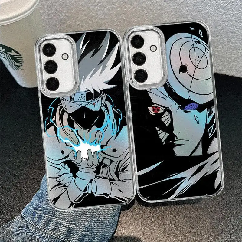 Чехол для телефона Samsung Galaxy A72 A73 A54 A53 A52 A51 A34 A33 A32 A24 A23 A22 A14 A13 A12 A11 Laser Серебристый