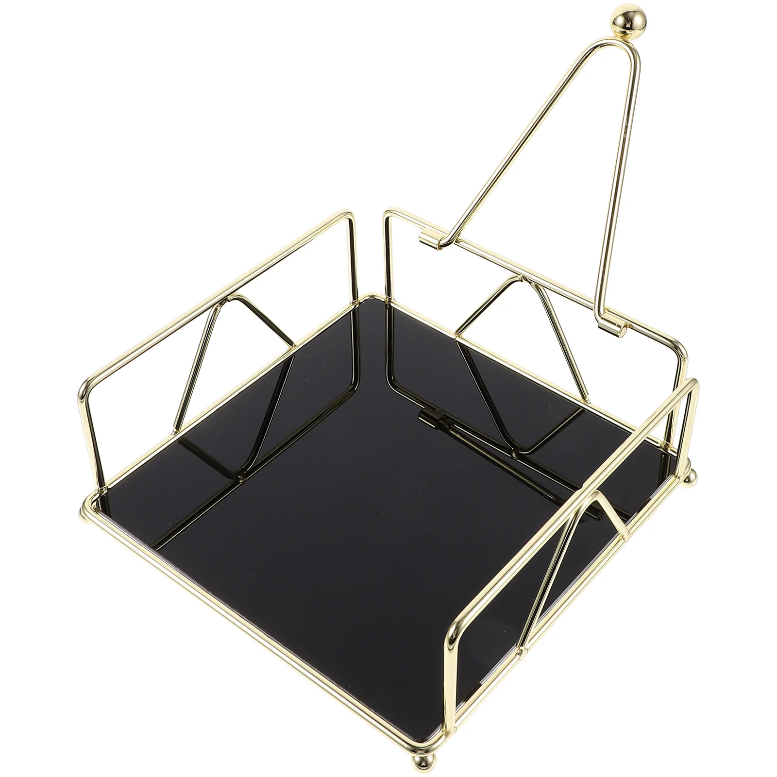 Железный держатель для салфеток настольный ящик хранения бумажных полотенец