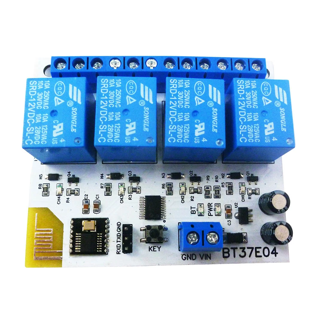4 канала DC 5 В/12 в IOS Android Bluetooth BLE реле 2 4G RF дистанционное управление модуль IOT