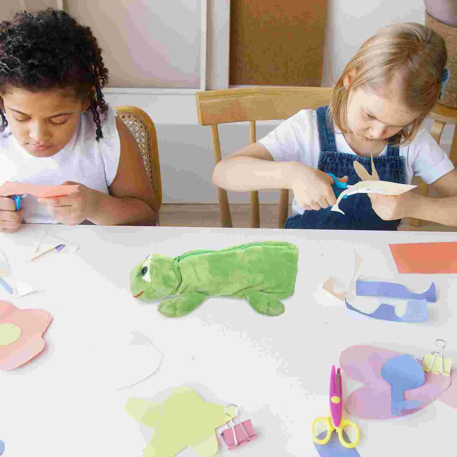 

Storage Bag Child Travel Toiletries Containers Frog Pen Pp Cotton Large Capacity Stationery