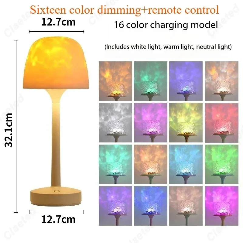 

Романтическая настольная лампа с проекцией воды LS-203