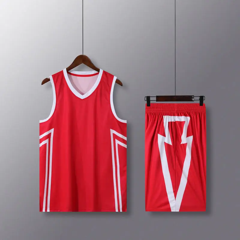 Men's KD233 Basketball Jersey Set Men Blank Basketball Uniform  Adult Training Vest（Custom Name）100% Polyester Fibre