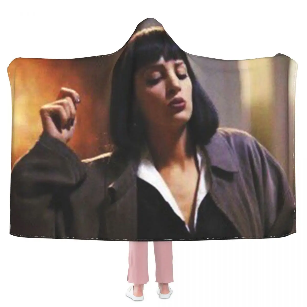 

Одеяло Mia Wallace Квентин Тарантино, дешевое новое флисовое супермягкое летнее покрывало с капюшоном