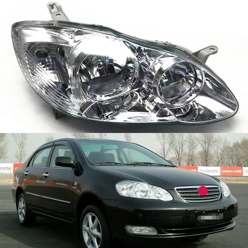 

Для Защитные чехлы для сидений, сшитые специально для Toyota Corolla фар половины сборки 2004 2005 2006 2007 2008 2009 Corolla высокого рулем луча ближнего и дальнего половины сборки