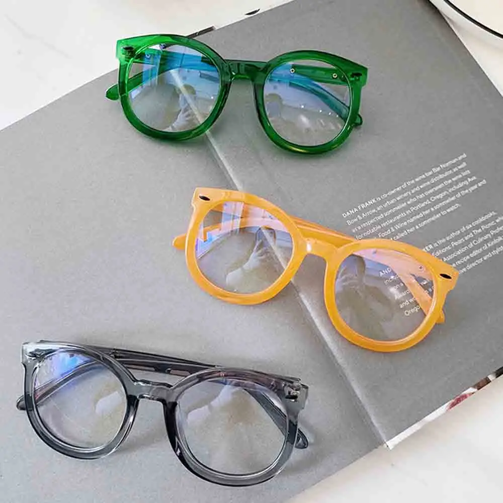 

Круглые очки для близорукости, Простые компьютерные очки со стрелками, очки унисекс, очки конфетных цветов, оптическая оправа для очков
