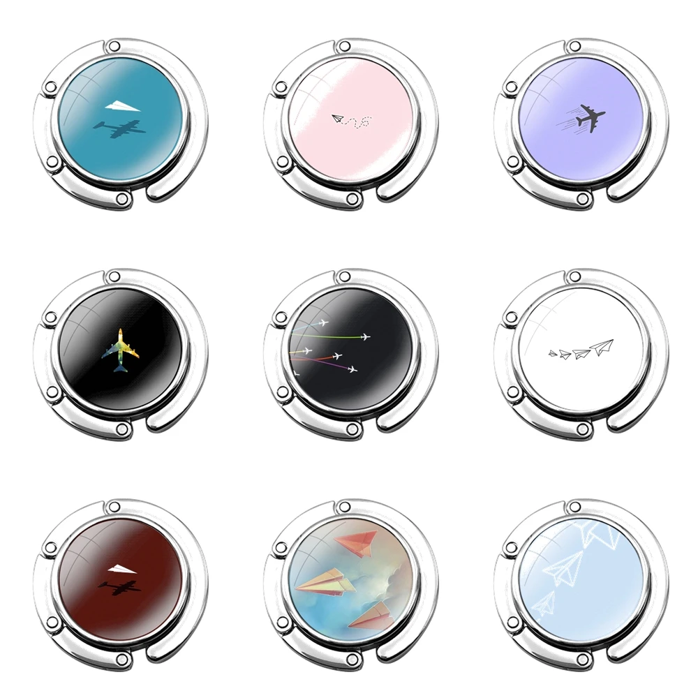 Минимальный летающий бумажный самолетик складной крючок для кошелька женского