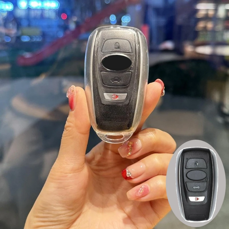 

ТПУ автомобильный смарт-ключ телефон Чехол-брелок для Subaru BRZ XV SV Forester Legacy Outback Crosstrek Impreza WRX Ascent аксессуары