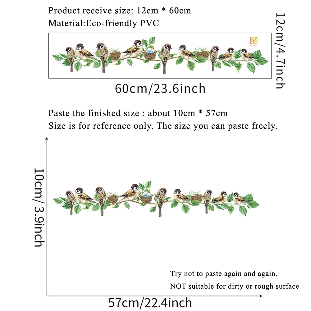 Милые настенные стикеры в виде птичьих гнезд задний фон для гостиной украшение