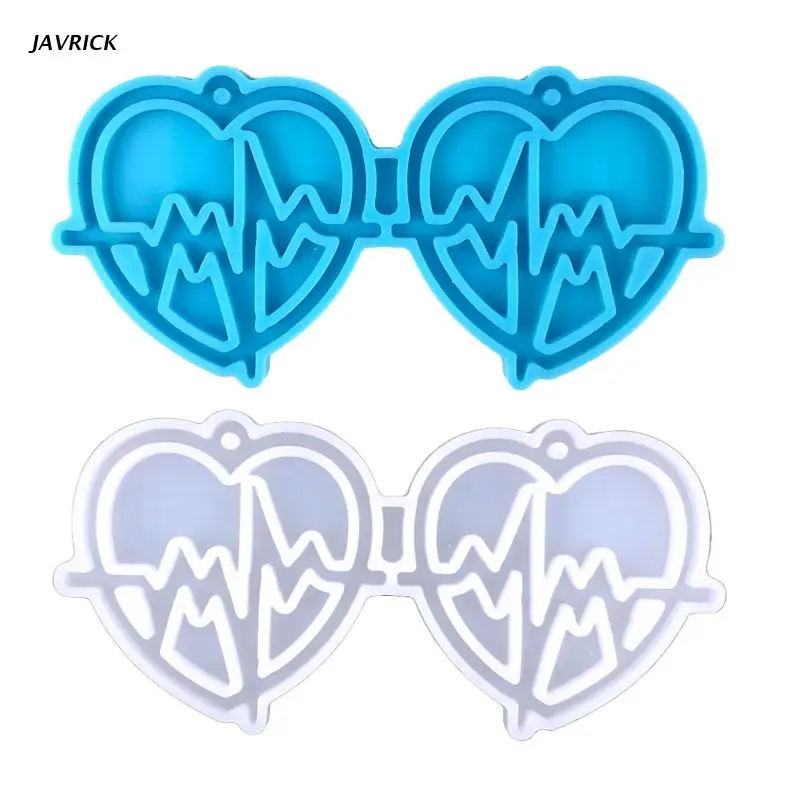 

Love Shape Bamboo Pendant Earrings Mold Christmas Charms Resin Silicone Mold