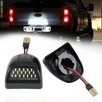 2x car led license plate light for chevrolet silverado 1500 2500 3500 6500k white number plate lamp kit accessories