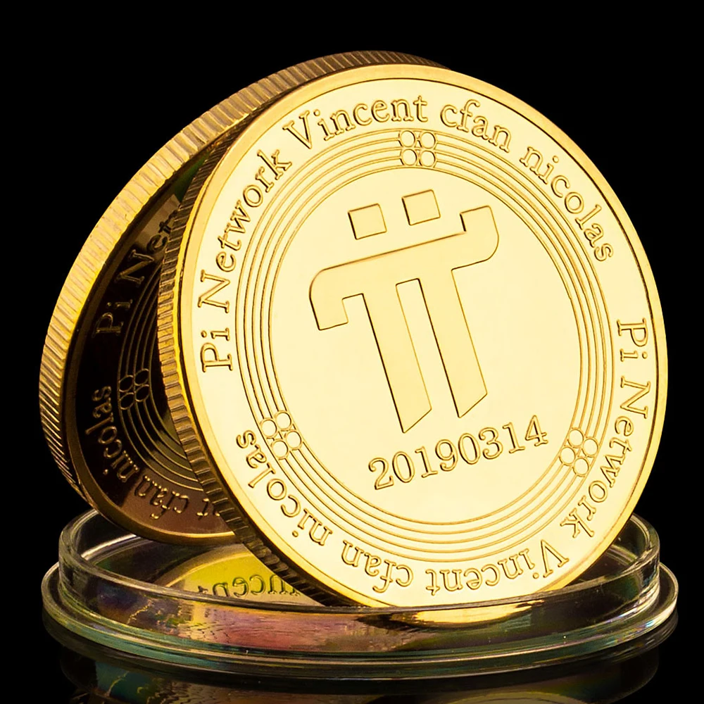 

Pi Network Vincent Cfan Николас Коллекционная серебряная позолоченная сувенирная подарочная крипто-монета Памятная монета