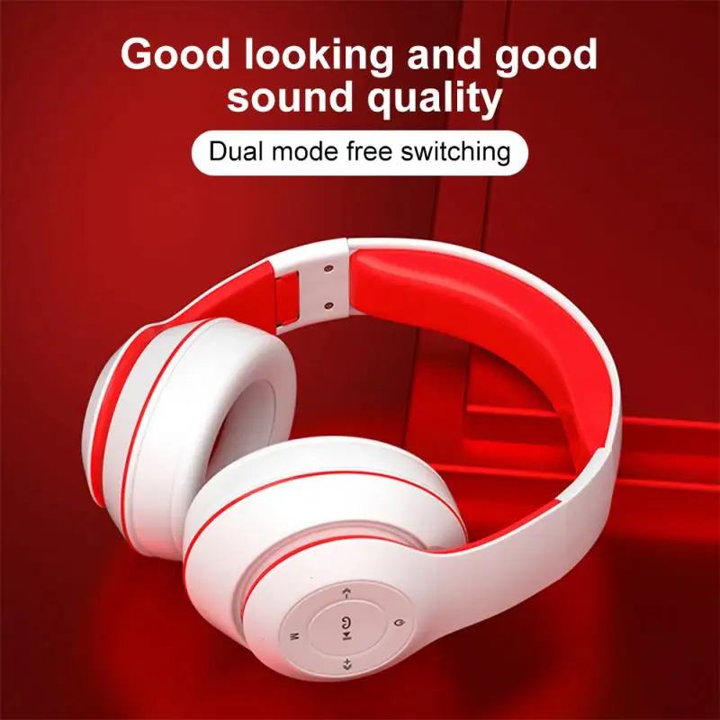 

Wireless Bluetooth Headset And Microphone Noise Reduction Headset Stereo Headset Sport Game Learning Headset Support Android Ios
