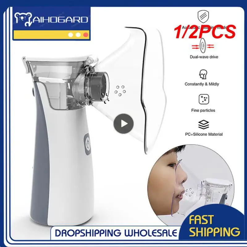 

1/2PCS Equipment Nebulizer Handheld Asthma Portatil Inhaler Atomizer Inhalator for Kids Portable Nebulizador