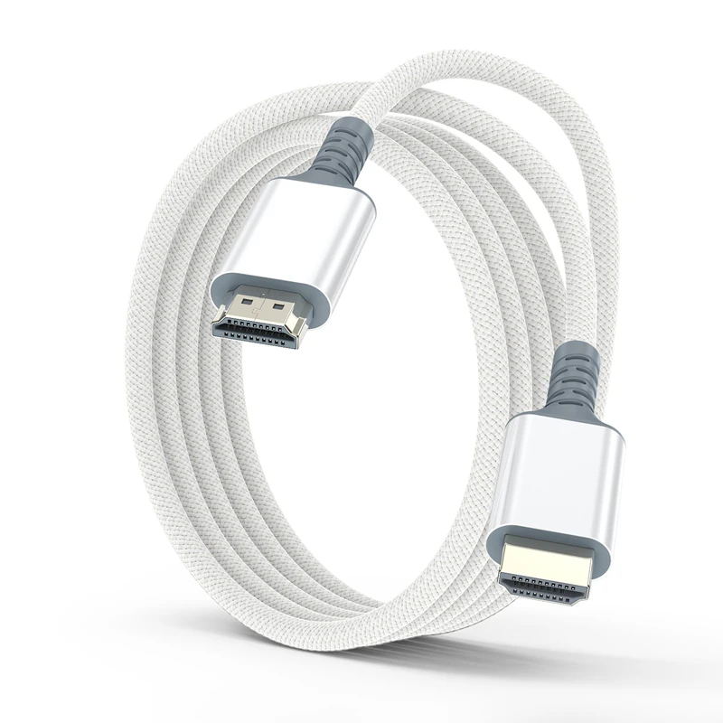 Кабель HDMI 8K (1м2м), белый, высокоскоростной, HDMI 2.1, для мониторов, телевизоров и проекторов, поддержка 8K при 60 Гц, хит продаж 2026 года (art.: 3920d82fba2d8) - 3920d82fba2d8