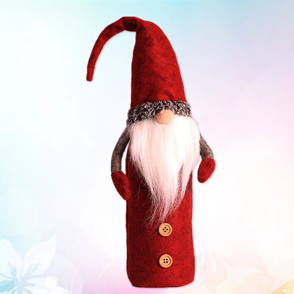 

1PC Resuable Christmas Snowman Bottle Cover for Christmas Storaging Decoration