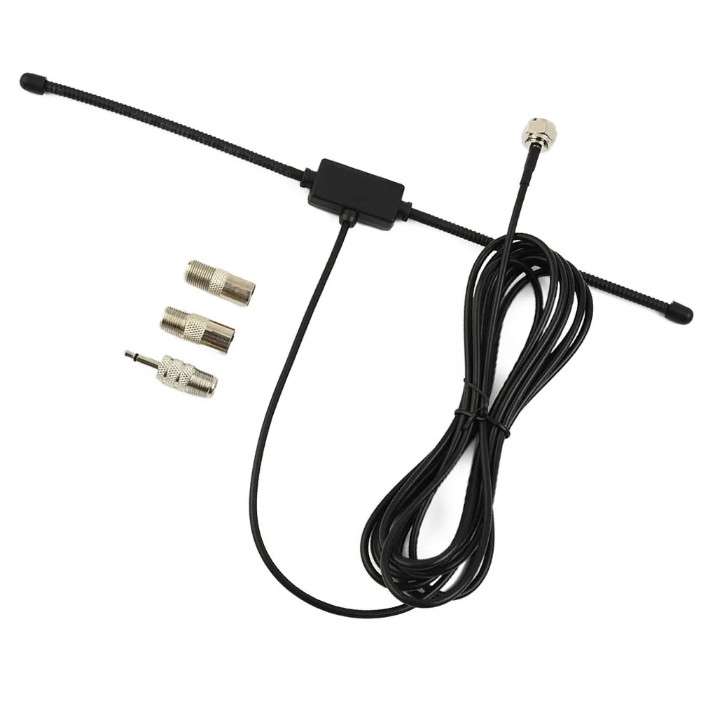

1pc 300cm FM Radio Antenna With 3 Connector Adapter ABS Copper Wire Stereo Receiver Music Home Audio Video Theater Receiver