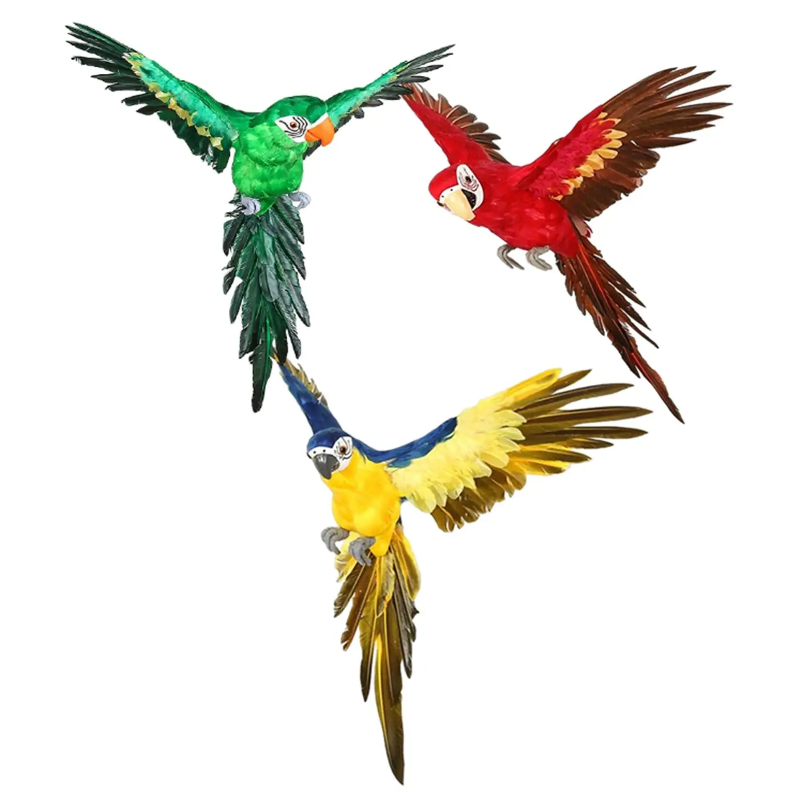 

Realistic Parrot Artificial Bird for Home Garden Zoo Ornament Decoration