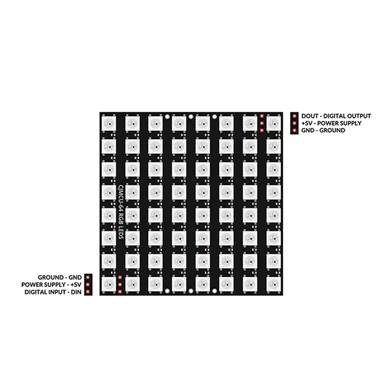 3 X U 64 Φ Matrix Panel светодиодный Module совместимый с Arduino и для Raspberry Pi