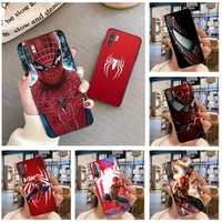 bandai marvel superhero spiderman phone case for samsung galaxy note20 ultra 7 8 9 10 plus lite samsung m21 m31s m30s m51