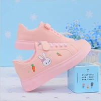 2021 comfortable sneakers fashion animal casual children shoes for kids big girl sport running sweet princess white sport shose