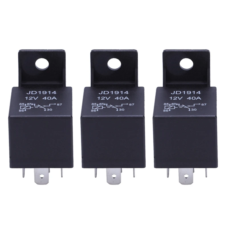 

3X 12V Volt 40A AMP 5 Pin Changeover Relay Automotive Car Motorcycle Boat Bike