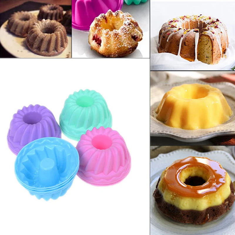 

12Pcs/Set Silicone Cake Cup Mold Muffin Cupcake Kitchen Bakeware Maker 3D Halloween Pumpkin Shape Cake Cup DIY Cake Decor Tools