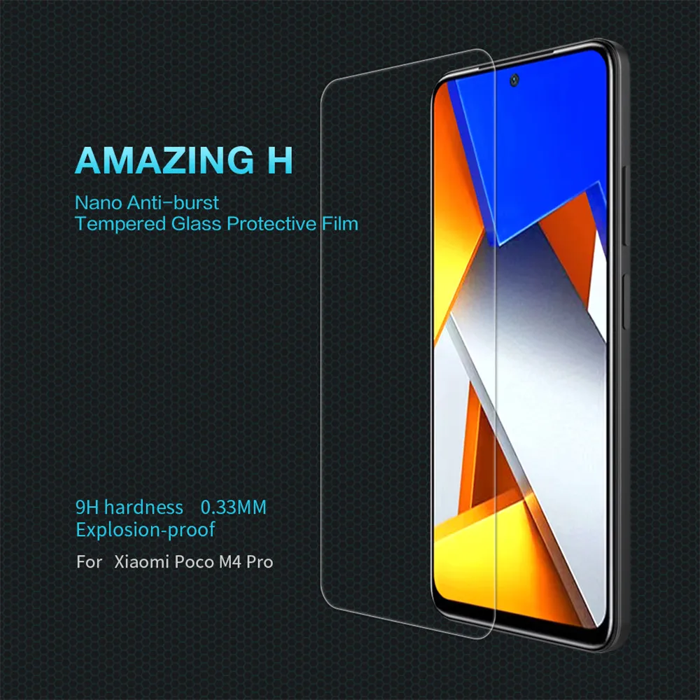 

For Xiaomi Mi Poco X4 Pro 5G NILLKIN Amazing H Nanometer Anti-Explosion Tempered Glass Screen Protector