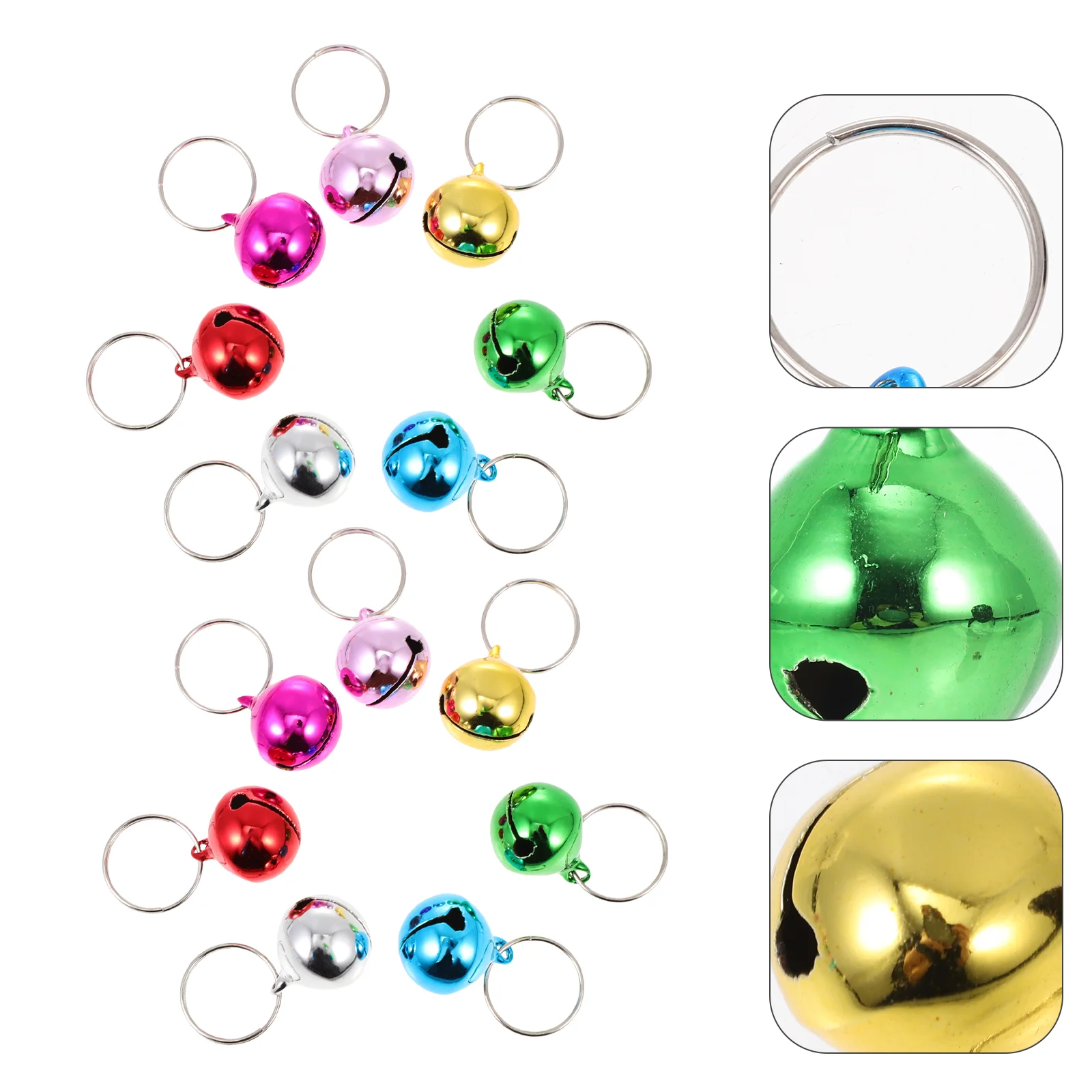 

24 Pcs Pet Bell Accessories Multi-function Bells Dog Accessory Colored Puppy Collars Adorable Kitten Replaceable The Cat Pets