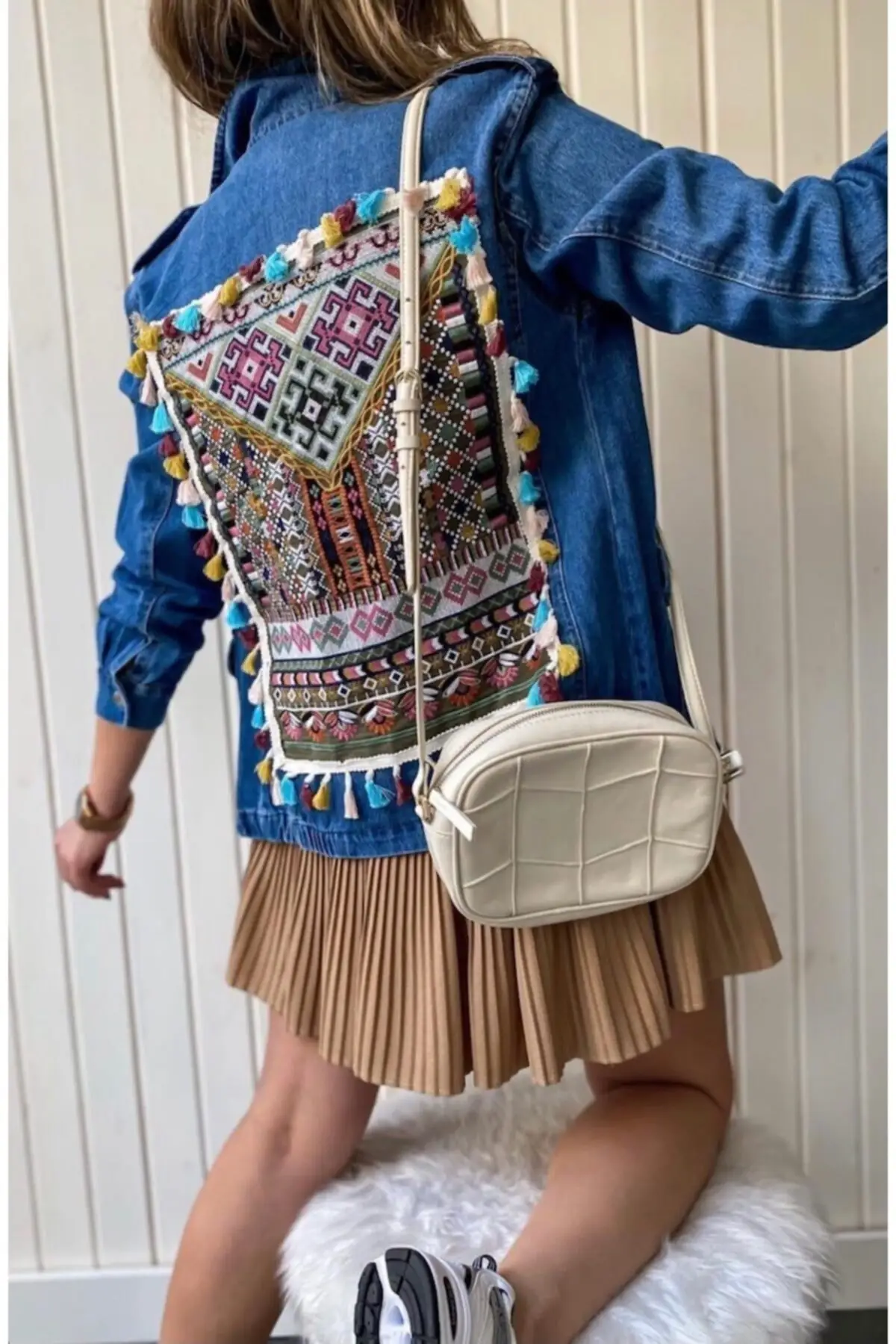 

Женская модная джинсовая куртка, пальто, джинсовая куртка с вышивкой