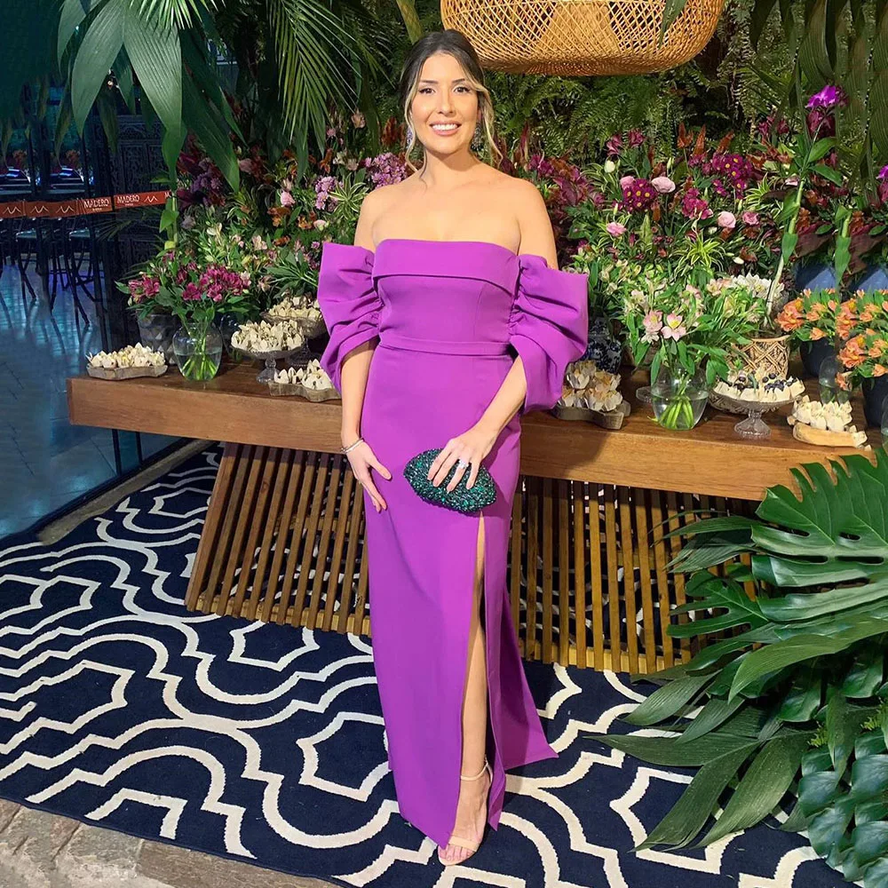 

Платье для выпускного вечера, пикантные элегантные вечерние платья с открытой спиной и открытыми плечами, прямое однотонное банкетное платье с бантом, فسافالراالراالراالراالرا