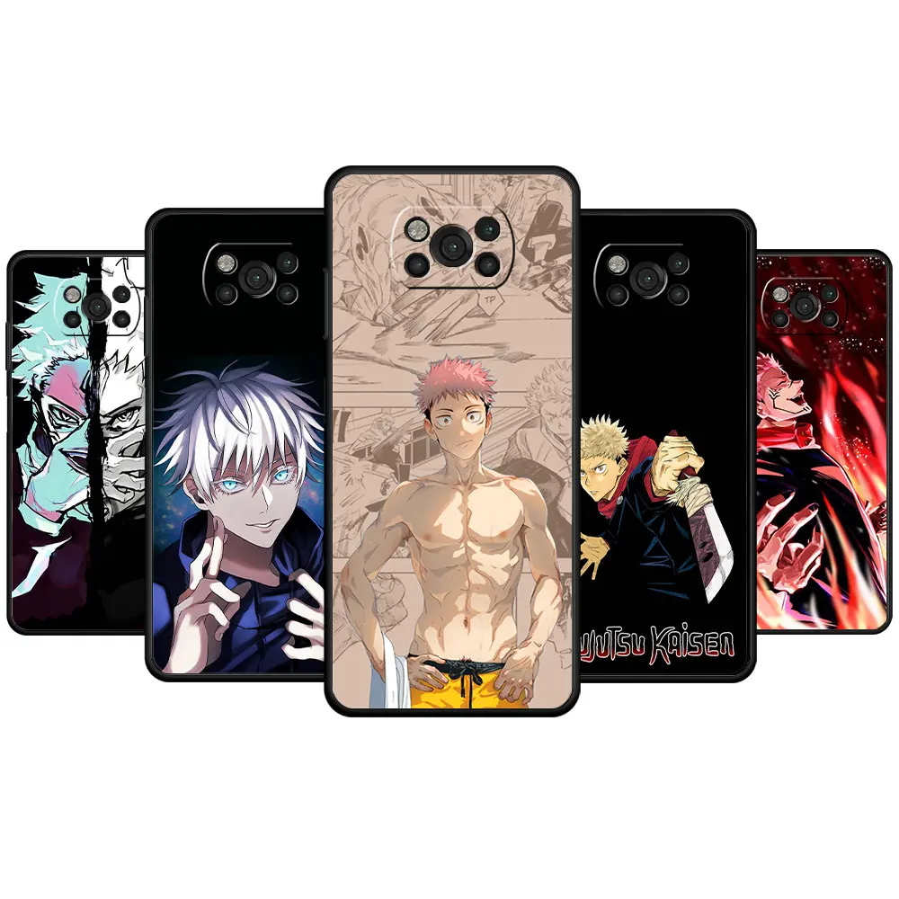

Phone Funda For Xiaomi POCO MI 11 lite 11T X4 X3 NFC M3 M4 Pro 5G F4 GT 9T F3 10T Anime jujutsu kaisen Shell Bag