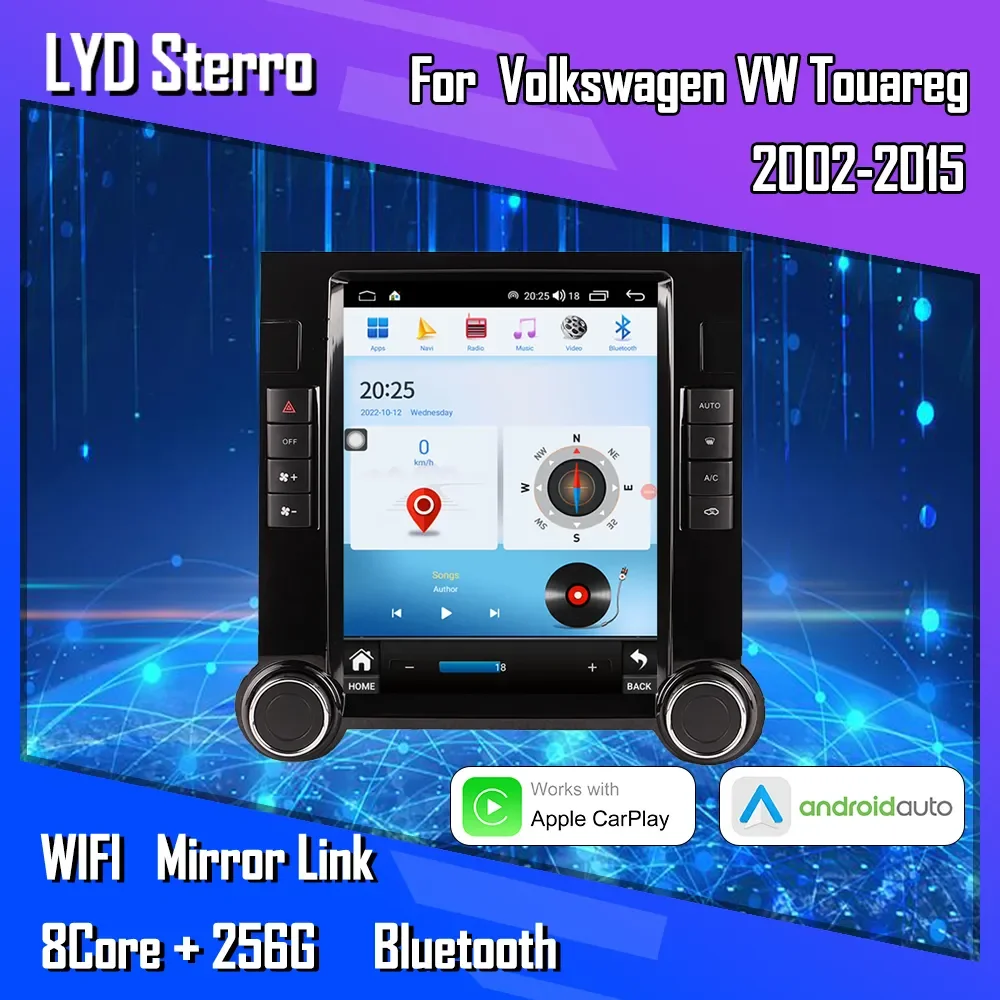 

Автомагнитола LYD Sterro для Volkswagen VW Touareg 2002-2015, мультимедийный видеоплеер, стерео, Carplay, Android 13, автонавигация, GPS