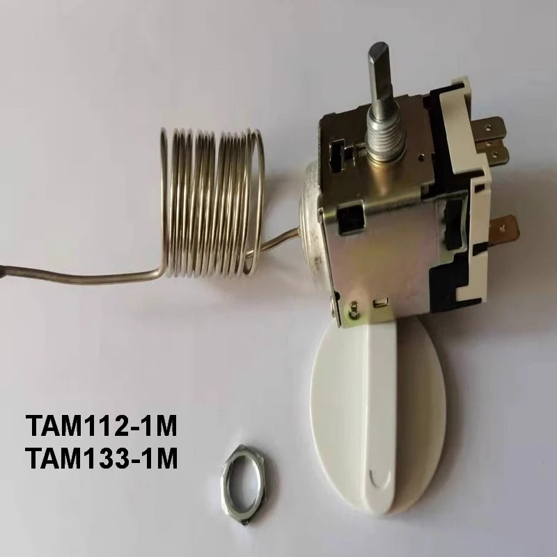 Фото Термостат для холодильника TAM133-1M, переключатель контроля температуры для однодверных и двухдверных холодильников №1
