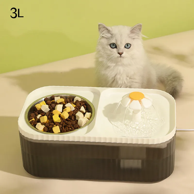 

Автоматический водяной фонтанчик для кошек, интегрированная подача воды для домашних животных, питатель для домашних животных, водный доза...