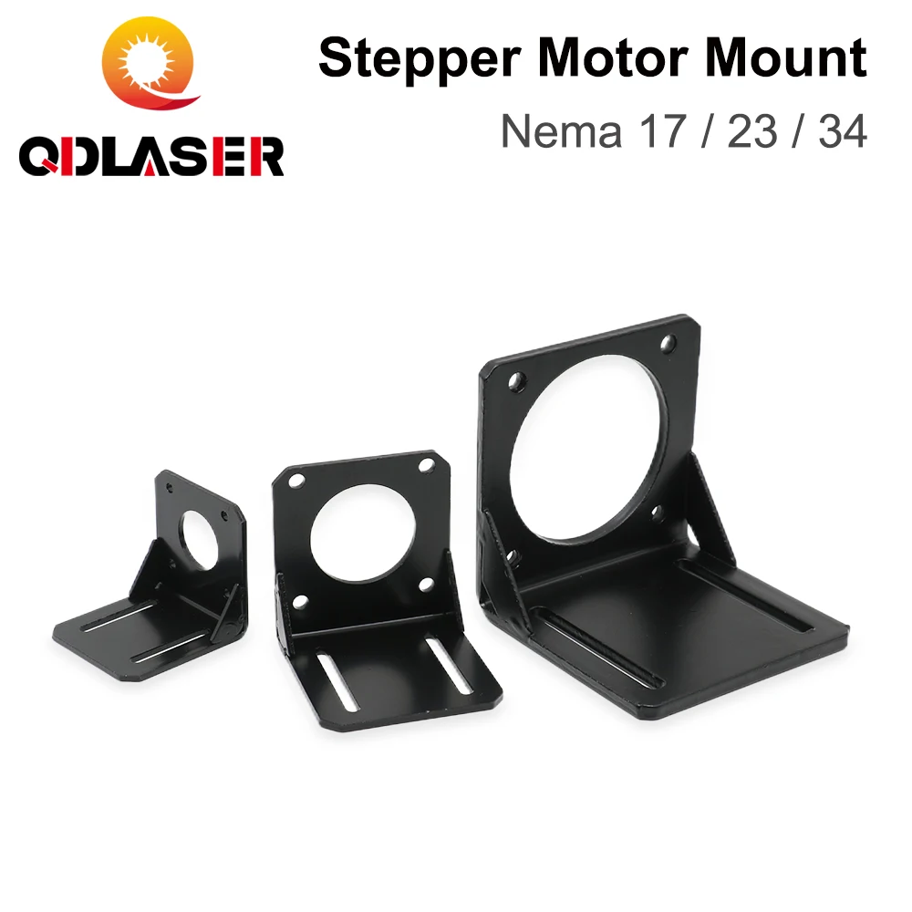 

QDLASER Motor Base For NEMA17 NEMA23 NEMA34 Stepper Motor Aluminum Fixed Seat Fastener mounting Bracket Support