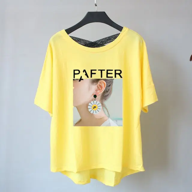 

Elegant Short Sleeve T-shirt Woman Aesthetic Women's Top Anime Cool 2023 Trend Pulovers Kawaii Xxl Korean Tees Fashion Clothing