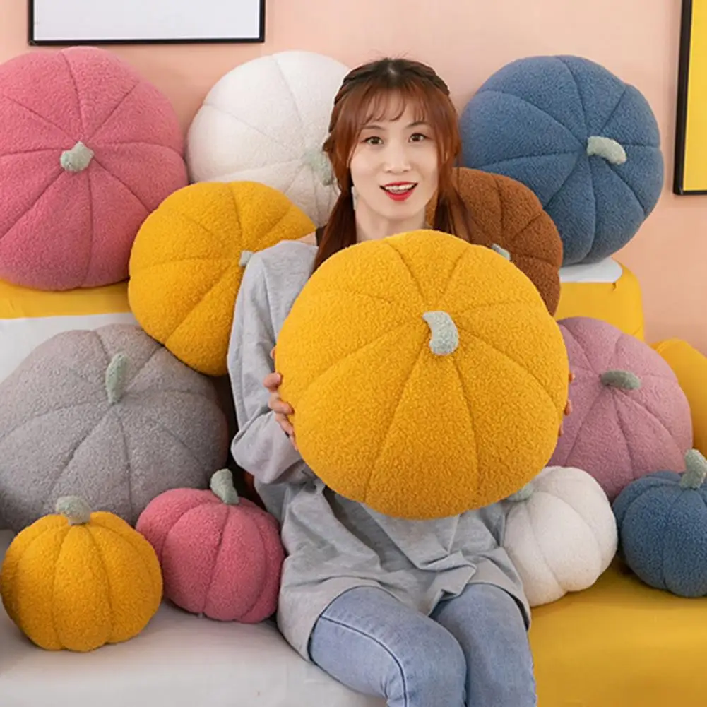 

18cm Lovely Pumpkin Plush Pillow Fully Stuffed Doll Sofa Cushion Props Simulation Pumpkin Stuffed Toy Decor Children Toy Gift